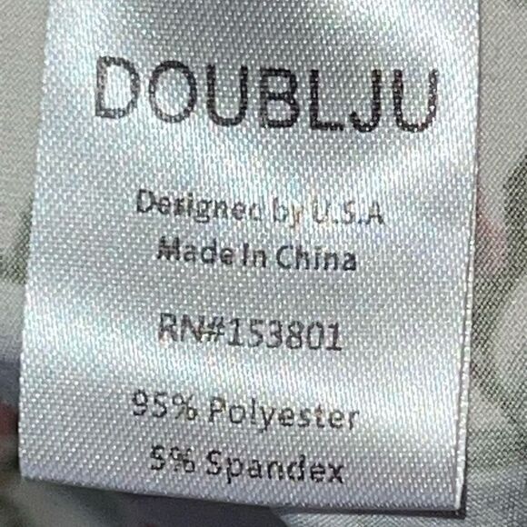 Doublju Wrap Top Women’s 2Xlarge Multicolor Floral Cottage Core 3/4 Sleeves - Picture 7 of 12